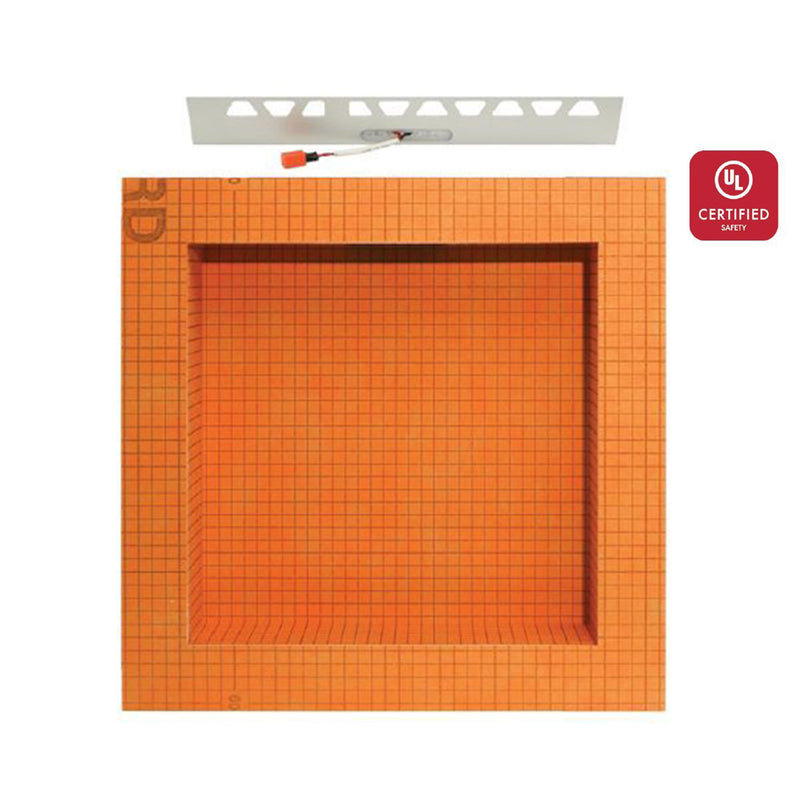 Schluter®-KERDI-BOARD-SNLT - Shower Niche with LED lighting