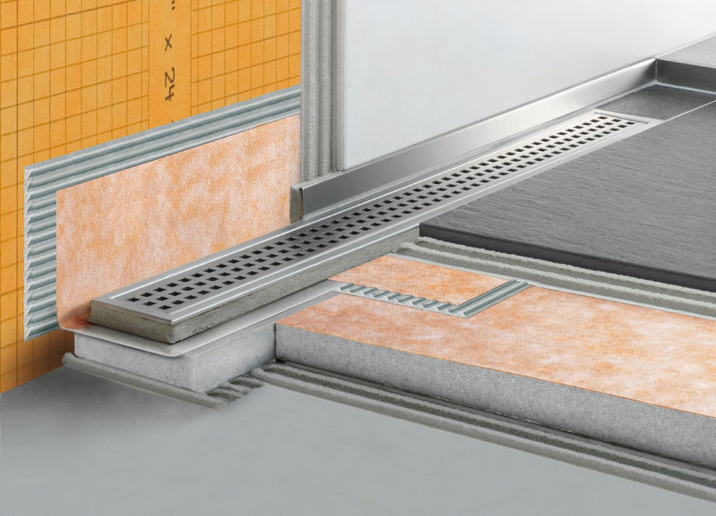 Schluter®-KERDI-LINE - Linear Drain - SQUARE- Grate Kit