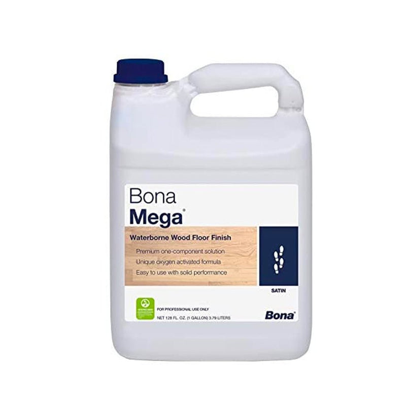 Bona Mega Hardwood Floor Finish 1 gallon (Semi Gloss) - Cleaner - Bona