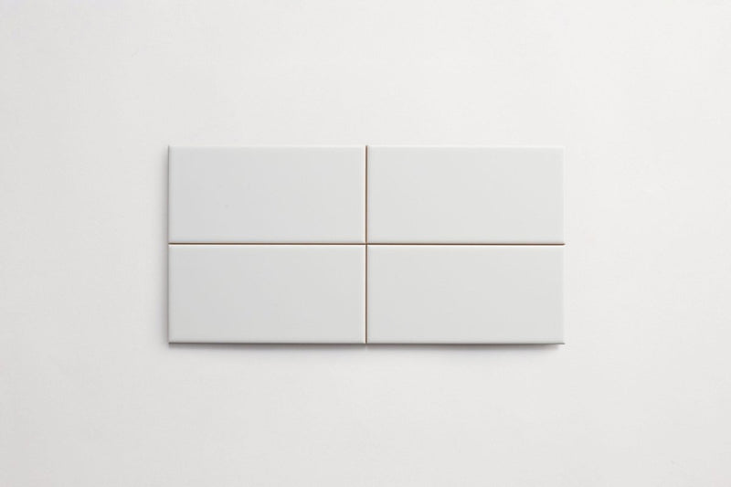 Ceramic Wall Tile 3” x 6" (White Matte) - Tile - Dal Tile