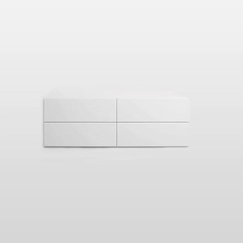 Ceramic Wall Tile 4" x 12” (White Matte) - Tile - Dal Tile