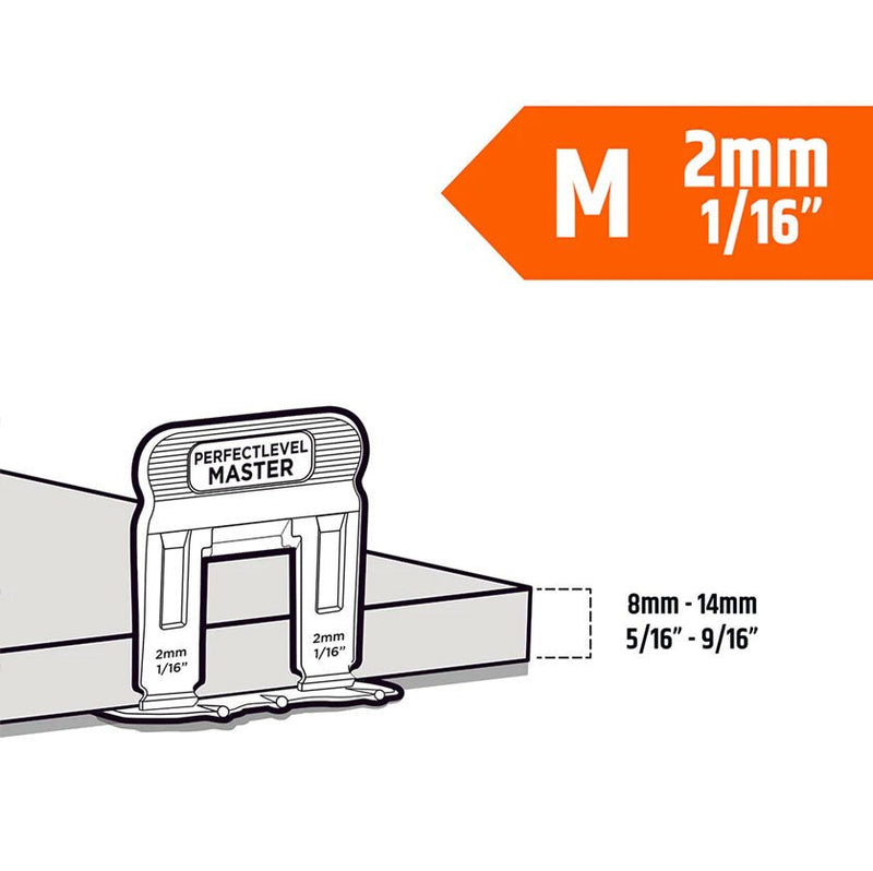 Perfect Level Master - T-LOCK™ - Tile Levelling Clips (100) - Accessories - Perfect Level Master