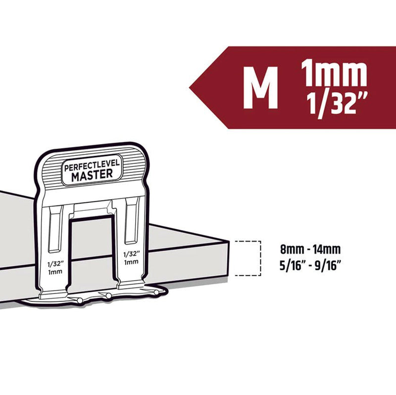 Perfect Level Master - T-LOCK™ - Tile Levelling Clips (100) - Accessories - Perfect Level Master