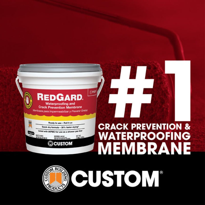 REDGARD® WATERPROOFING AND CRACK PREVENTION MEMBRANE - Floor Prep - Custom Building Products