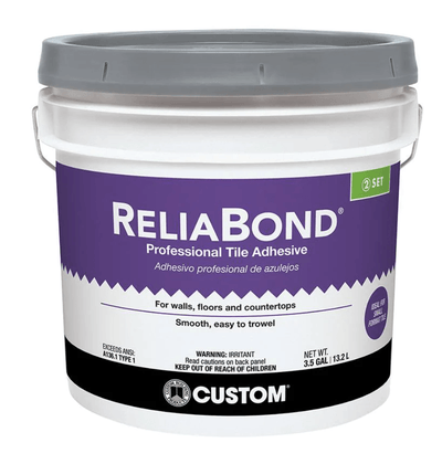 Reliabond Ceramic Tile Adhesive - 3.5 gallon - Adhesive - Custom Building Products