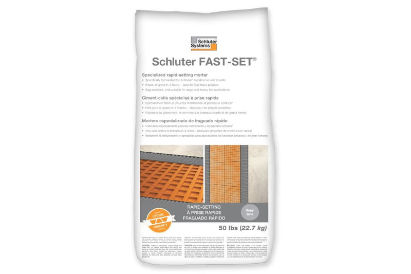 Schluter FAST-SET® Specialized Rapid-setting Modified Thin-set Mortar (50lb) - Mortar - Schluter