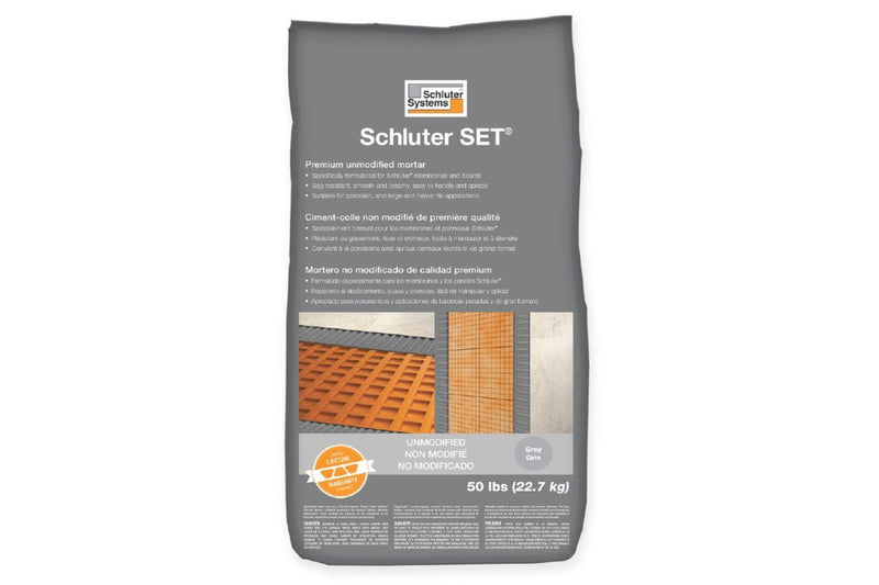 Schluter SET® Premium Unmodified Thin-set Mortar (50lb) - Mortar - Schluter