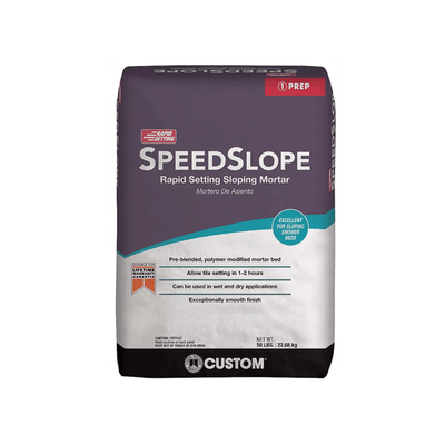 SpeedSlope® - Rapid Setting Sloping Mortar - Mortar - Custom Building Products